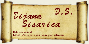 Dijana Šišarica vizit kartica